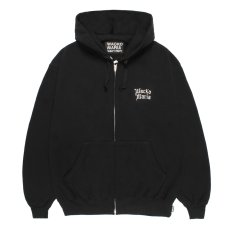 画像1: WACKO MARIA/HEAVY WEIGHT ZIP HOODED SWEAT SHIRT（BLACK）［ジップアップパーカー-26春夏］ (1)