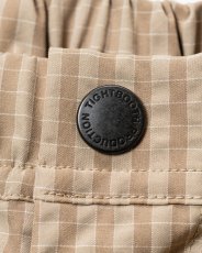 画像6: TIGHTBOOTH/RIPPLE PLAID BALLOON PANTS（Beige）［リップルプラッドバルーンパンツ-26春夏］ (6)
