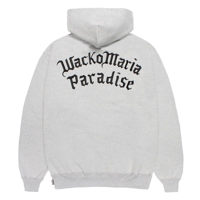 画像2: WACKO MARIA/HEAVY WEIGHT ZIP HOODED SWEAT SHIRT（GRAY）［ジップアップパーカー-26春夏］