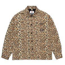 画像1: WACKO MARIA/DICKIES / LEOPARD COVERALL（BEIGE）［レオパードカバーオール-26春夏］ (1)