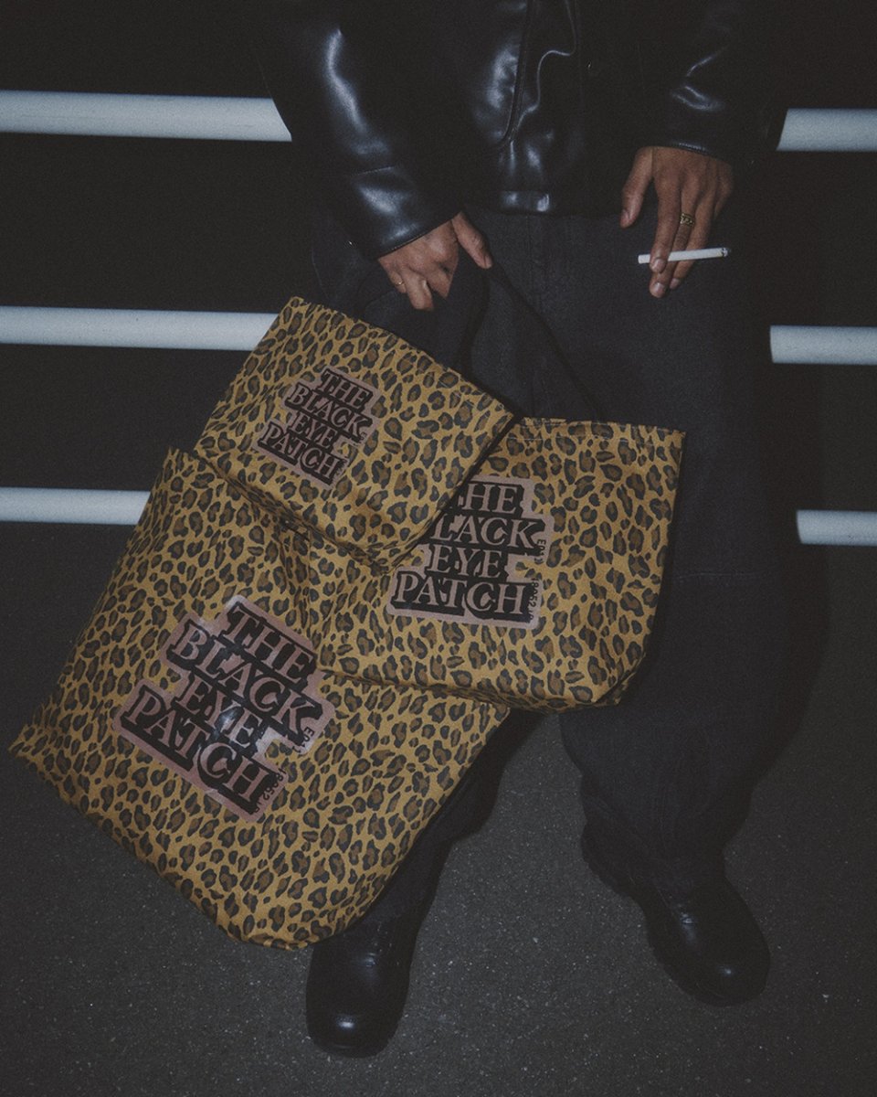 画像2: BlackEyePatch/LEOPARD PATTERNED TOTE LARGE（MULTI） (2)