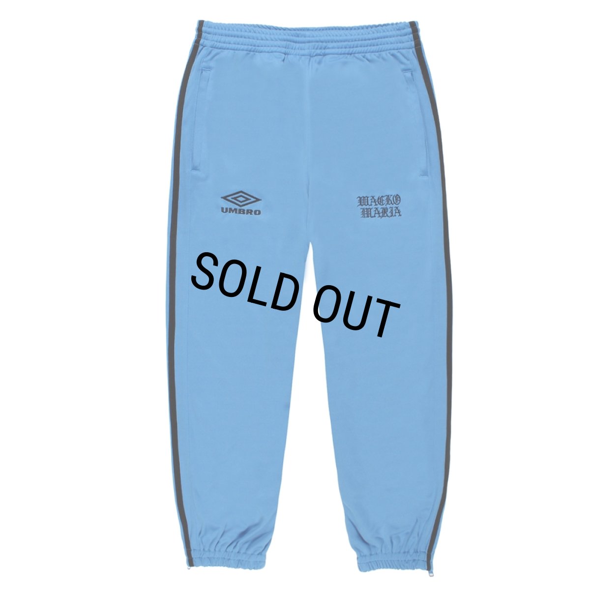 画像1: WACKO MARIA/UMBRO / JERSEY TRACK PANTS（BLUE）［ジャージトラックパンツ-26春夏］ (1)