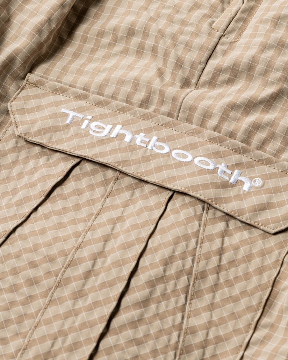 画像8: TIGHTBOOTH/RIPPLE PLAID BALLOON PANTS（Beige）［リップルプラッドバルーンパンツ-26春夏］ (8)