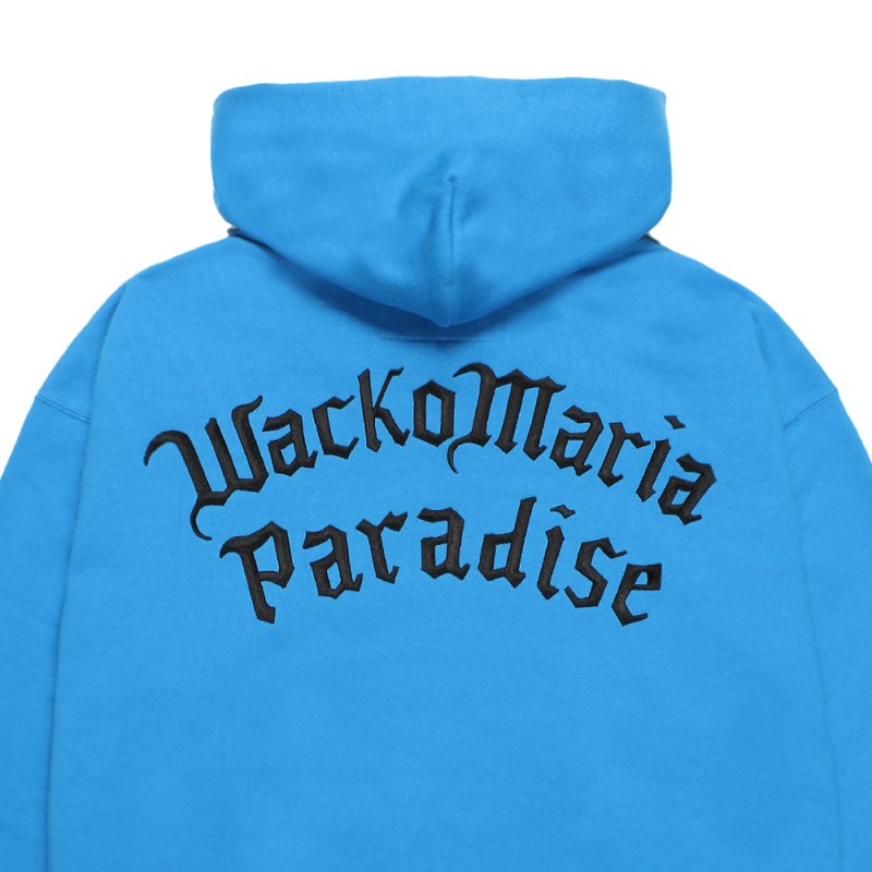 WACKO MARIA/HEAVY WEIGHT HOODED SWEAT SHIRT（BLUE）［プルオーバー