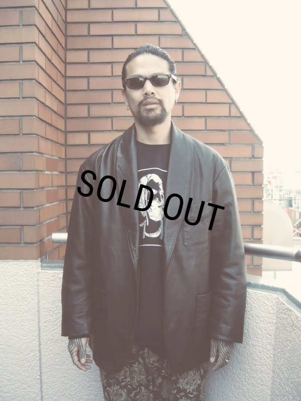 exodus brand/LEATHER SMOKING JACKET（BLACK）［レザースモーキング