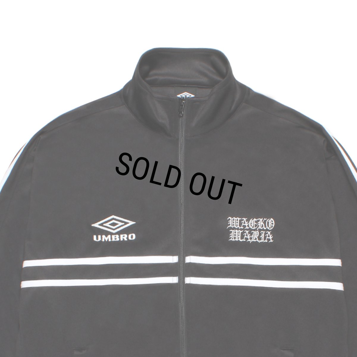 画像2: WACKO MARIA/UMBRO / JERSEY TRACK JACKET（BLACK）［ジャージトラックJKT-26春夏］ (2)