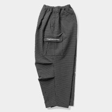 画像2: TIGHTBOOTH/RIPPLE PLAID BALLOON PANTS（Black）［リップルプラッドバルーンパンツ-26春夏］ (2)