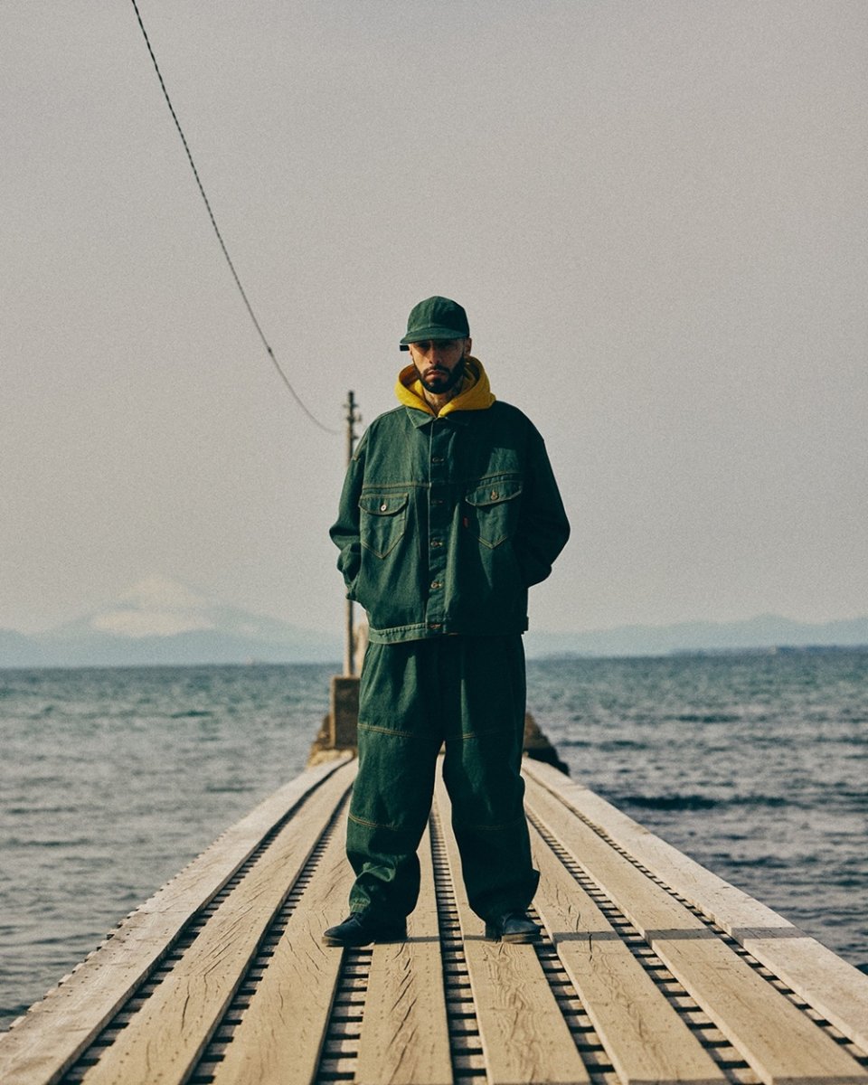 画像3: TIGHTBOOTH/DENIM BALLOON PANTS（Dark Green）［デニムバルーンパンツ-26春夏］ (3)