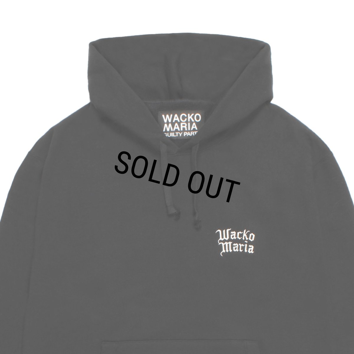 画像3: WACKO MARIA/HEAVY WEIGHT HOODED SWEAT SHIRT（BLACK）［プルオーバーパーカー-26春夏］ (3)