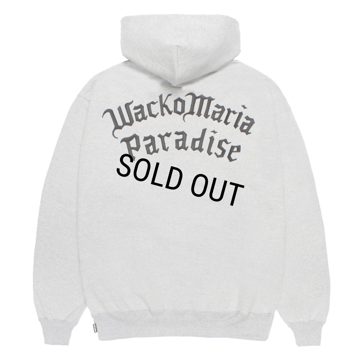 画像2: WACKO MARIA/HEAVY WEIGHT ZIP HOODED SWEAT SHIRT（GRAY）［ジップアップパーカー-26春夏］ (2)