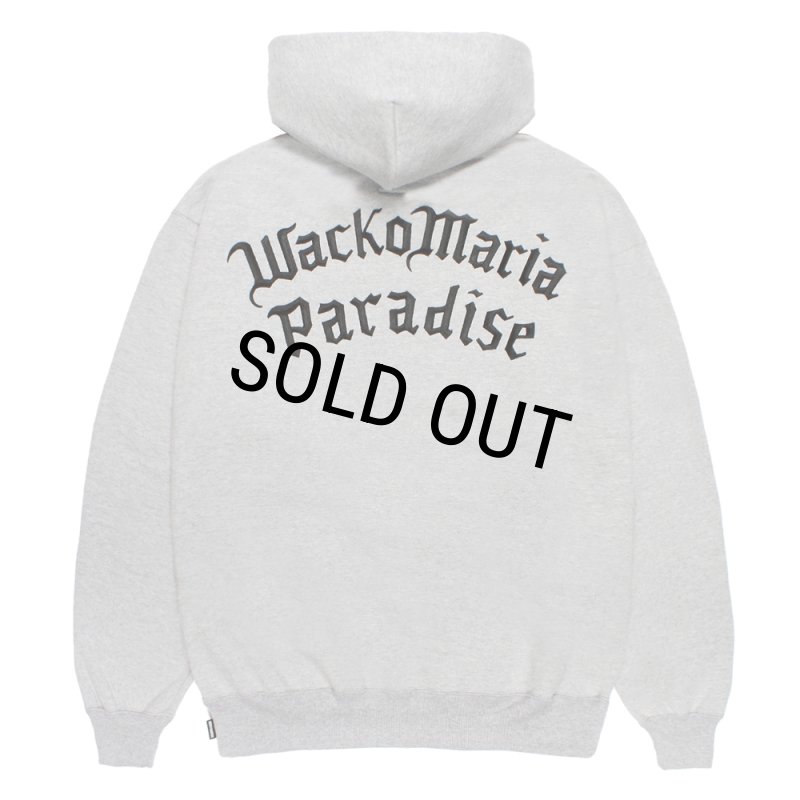 WACKO MARIA/HEAVY WEIGHT ZIP HOODED SWEAT SHIRT（GRAY）［ジップ