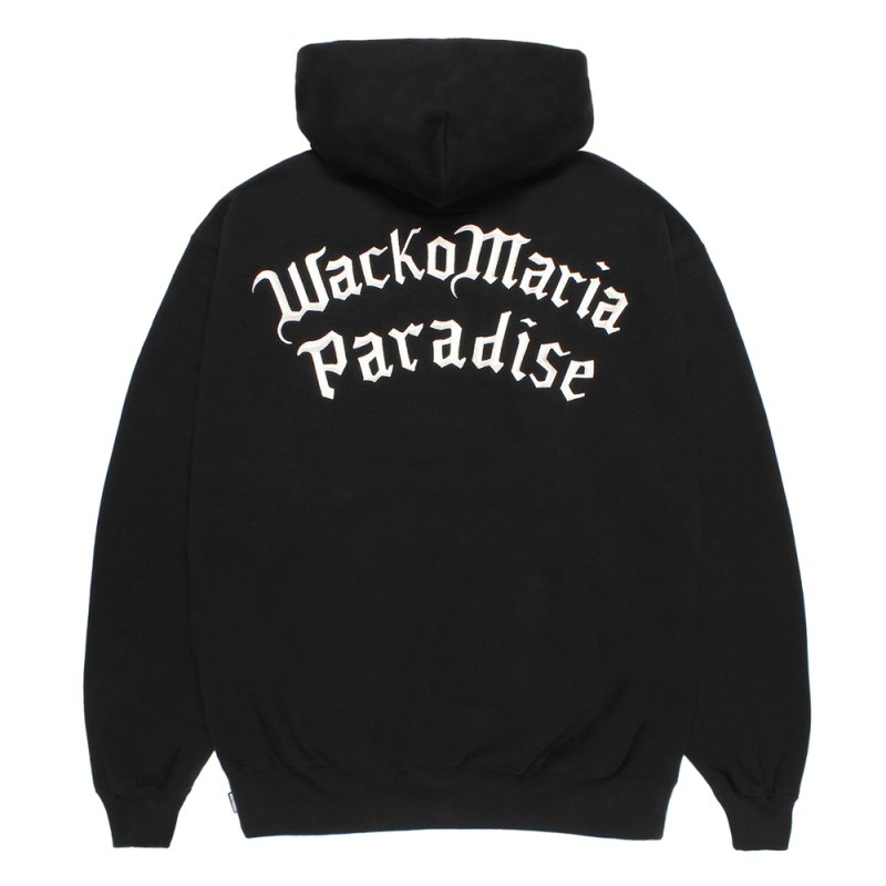 画像2: WACKO MARIA/HEAVY WEIGHT HOODED SWEAT SHIRT（BLACK）［プルオーバーパーカー-26春夏］