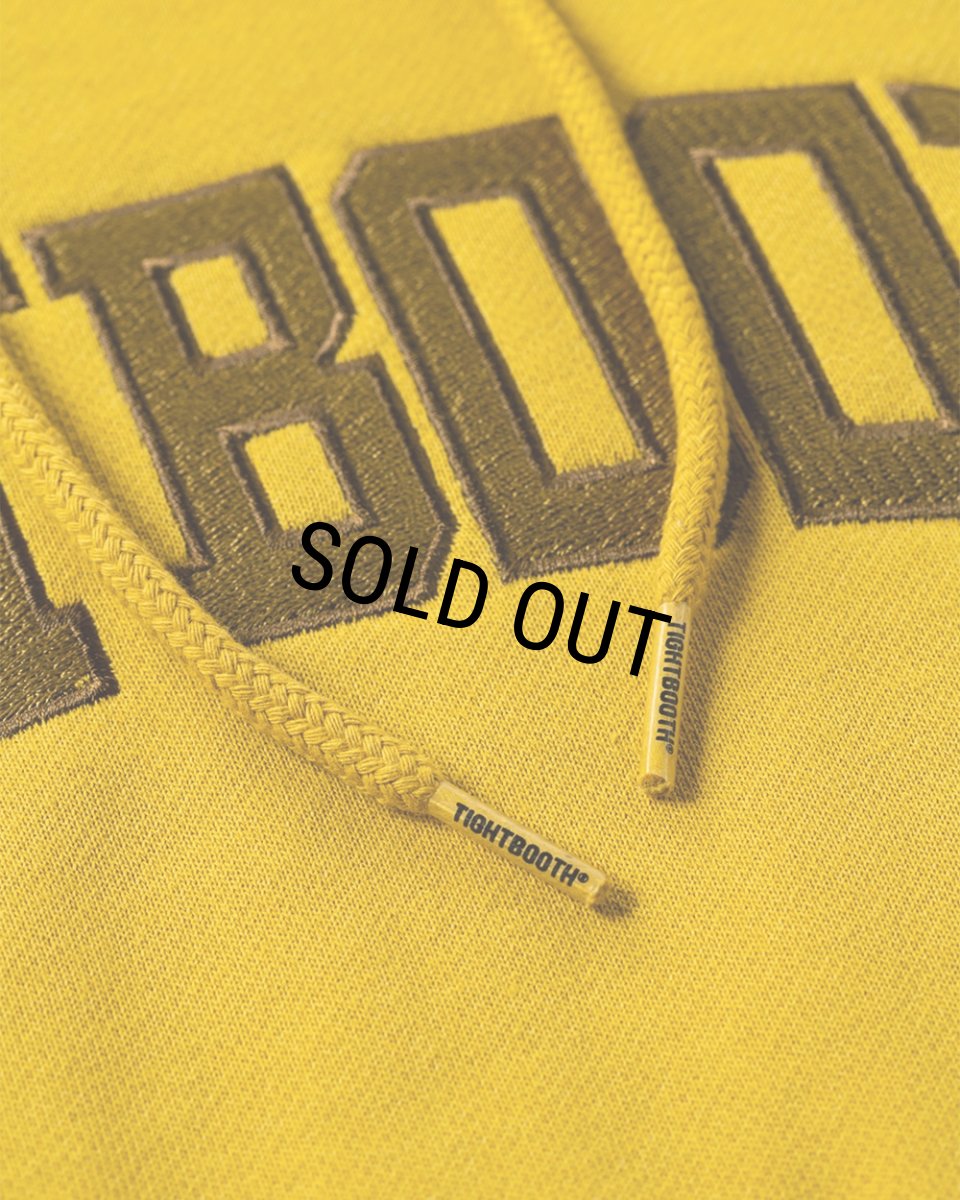 画像3: 【30%OFF】TIGHTBOOTH/COLLEGE HOODIE（Mustard）［カレッジフーディー-26春夏］ (3)