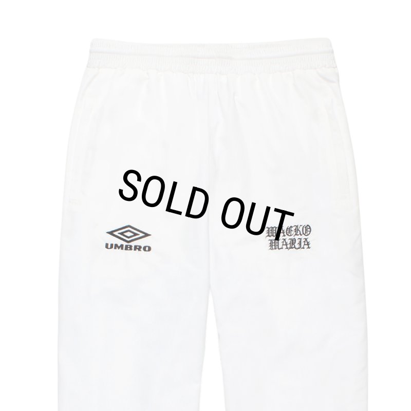 WACKO MARIA/UMBRO / NYLON TRACK PANTS（WHITE）［ナイロントラック