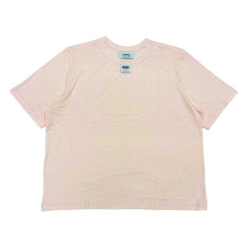 画像1: DAIRIKU/Ripley Fancy Dobby H-S Tag Tee（Pale Pink）［ドビーT-26春夏］