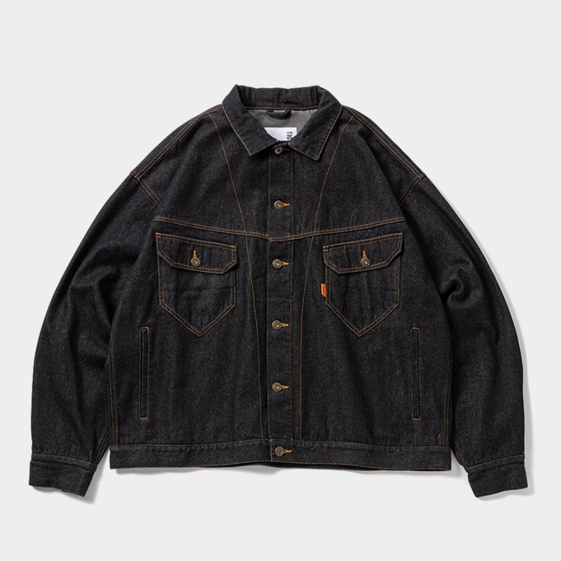 画像1: TIGHTBOOTH/DENIM JACKET（Black）［デニムJKT-26春夏］