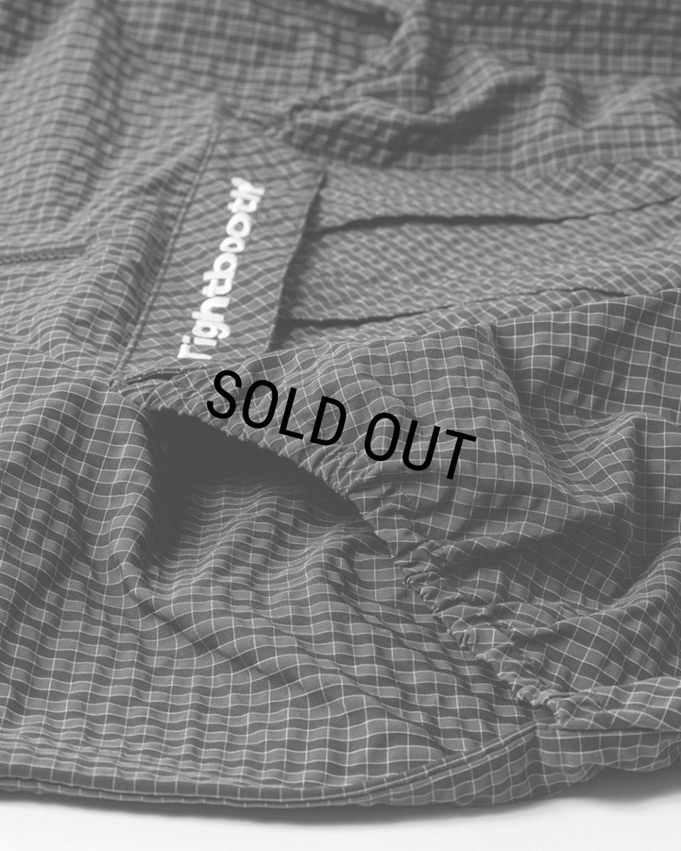 画像9: 【30%OFF】TIGHTBOOTH/RIPPLE PLAID ANORAK（Black）［リップルプラッドアノラック-26春夏］ (9)