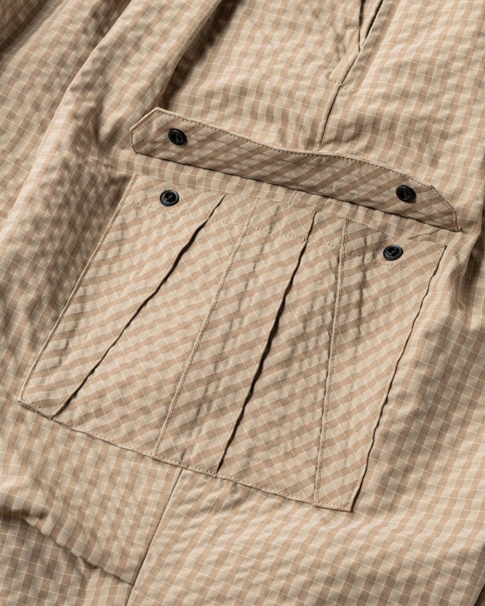 画像9: TIGHTBOOTH/RIPPLE PLAID BALLOON PANTS（Beige）［リップルプラッドバルーンパンツ-26春夏］ (9)