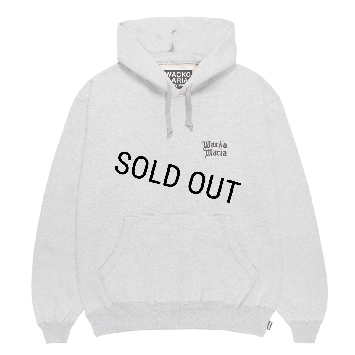 画像2: WACKO MARIA/HEAVY WEIGHT HOODED SWEAT SHIRT（GRAY）［プルオーバーパーカー-26春夏］ (2)