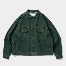 画像1: TIGHTBOOTH/DENIM JACKET（Dark Green）［デニムJKT-26春夏］ (1)