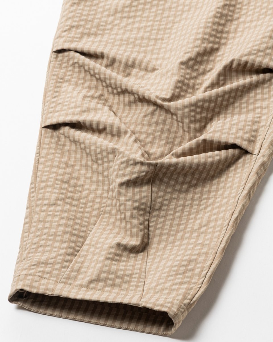 画像10: TIGHTBOOTH/RIPPLE PLAID BALLOON PANTS（Beige）［リップルプラッドバルーンパンツ-26春夏］ (10)