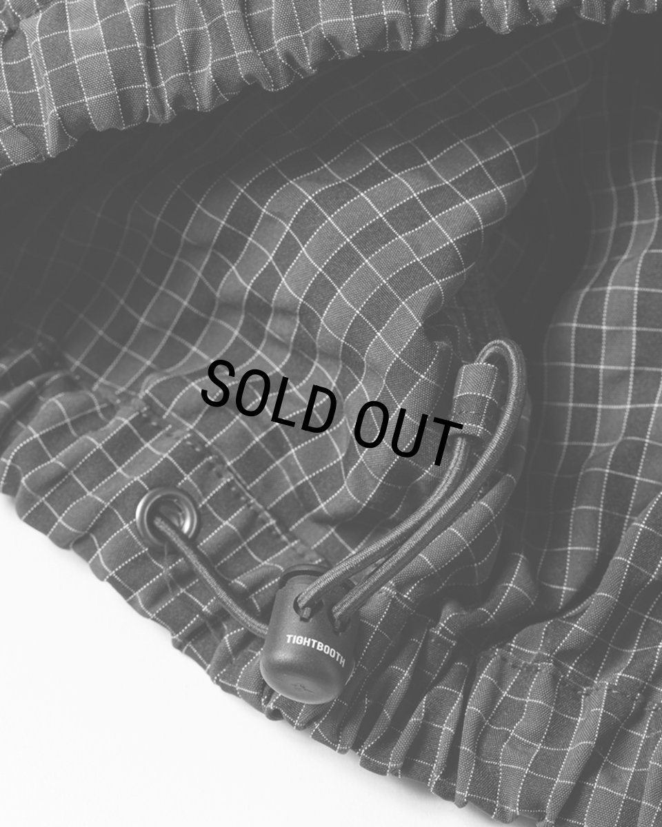 画像11: 【30%OFF】TIGHTBOOTH/RIPPLE PLAID ANORAK（Black）［リップルプラッドアノラック-26春夏］ (11)