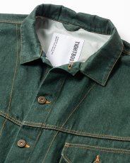 画像3: TIGHTBOOTH/DENIM JACKET（Dark Green）［デニムJKT-26春夏］ (3)