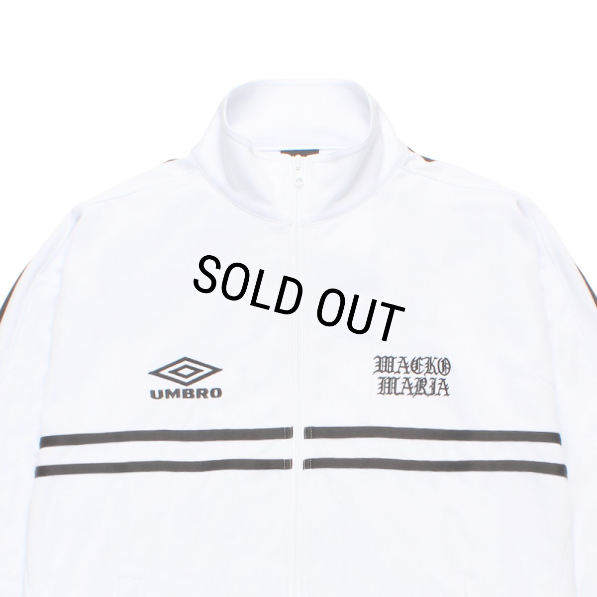 画像2: WACKO MARIA/UMBRO / JERSEY TRACK JACKET（WHITE）［ジャージトラックJKT-26春夏］ (2)