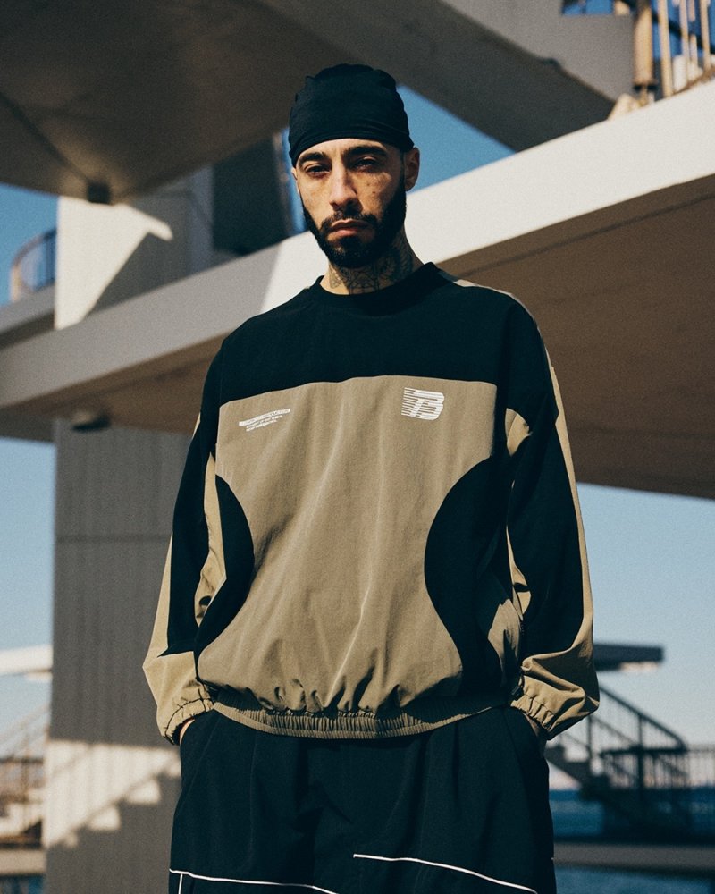 画像3: TIGHTBOOTH/PANEL WIND JACKET（Olive）［パネルウィンドJKT-26春夏］