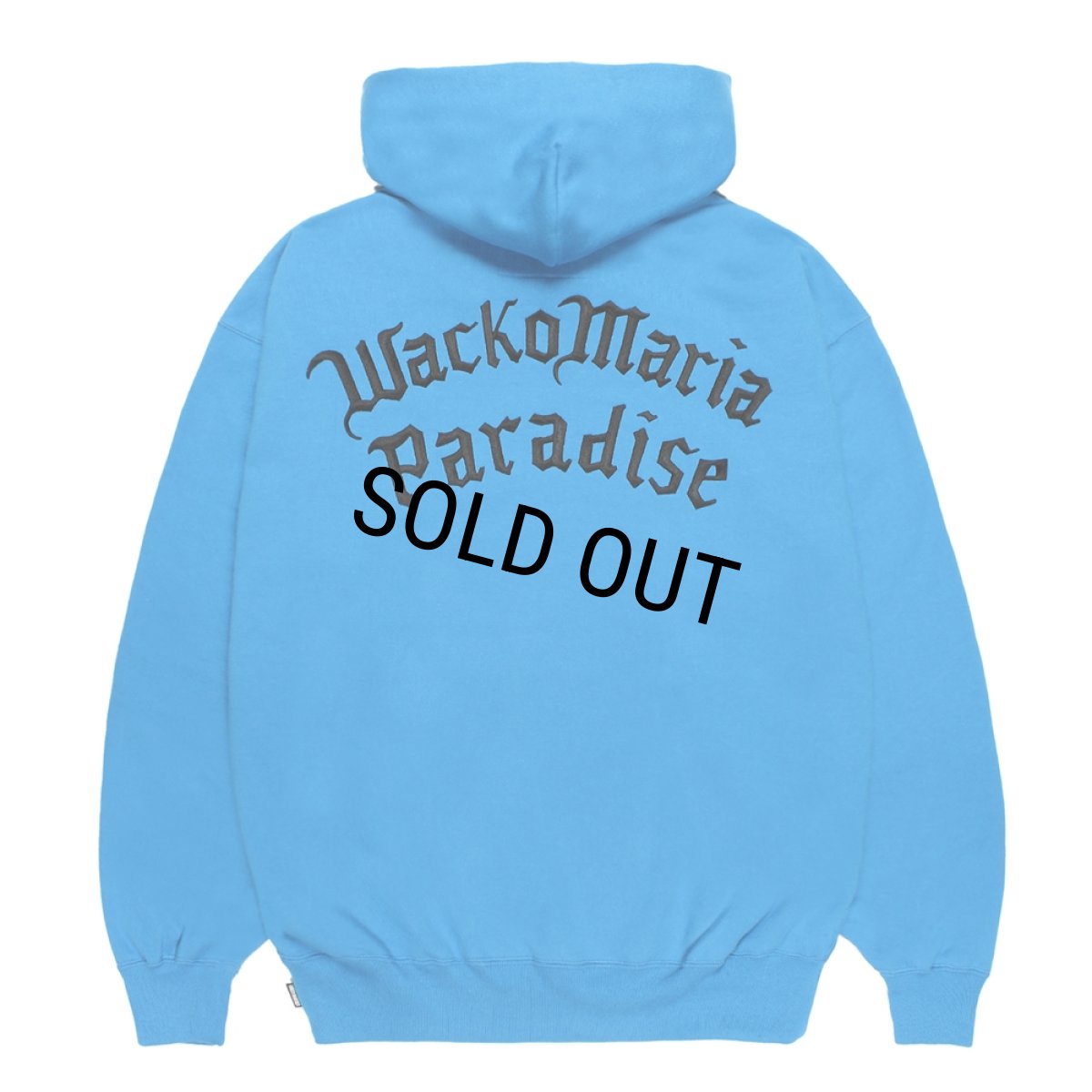 画像2: WACKO MARIA/HEAVY WEIGHT ZIP HOODED SWEAT SHIRT（BLUE）［ジップアップパーカー-26春夏］ (2)