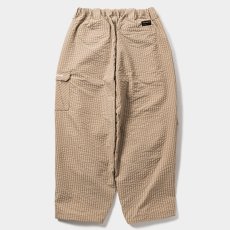 画像2: TIGHTBOOTH/RIPPLE PLAID BALLOON PANTS（Beige）［リップルプラッドバルーンパンツ-26春夏］ (2)