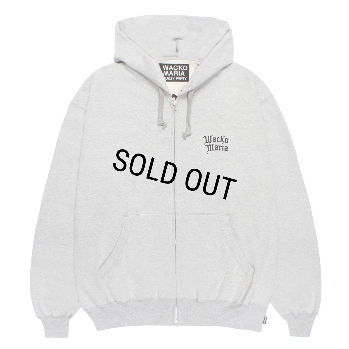 画像1: WACKO MARIA/HEAVY WEIGHT ZIP HOODED SWEAT SHIRT（GRAY）［ジップアップパーカー-26春夏］ (1)