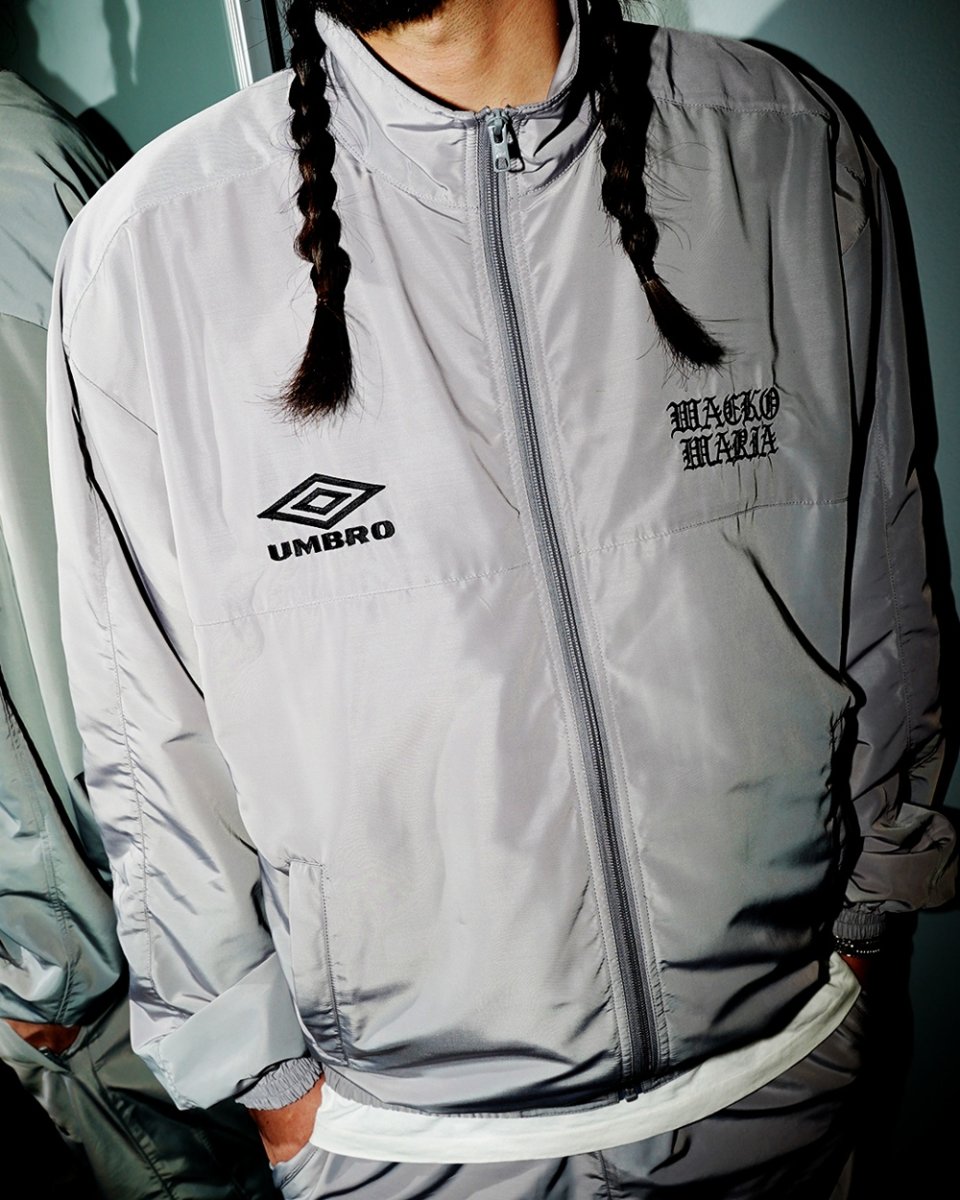 画像5: WACKO MARIA/UMBRO / NYLON TRACK JACKET（GRAY）［ナイロントラックJKT-26春夏］ (5)