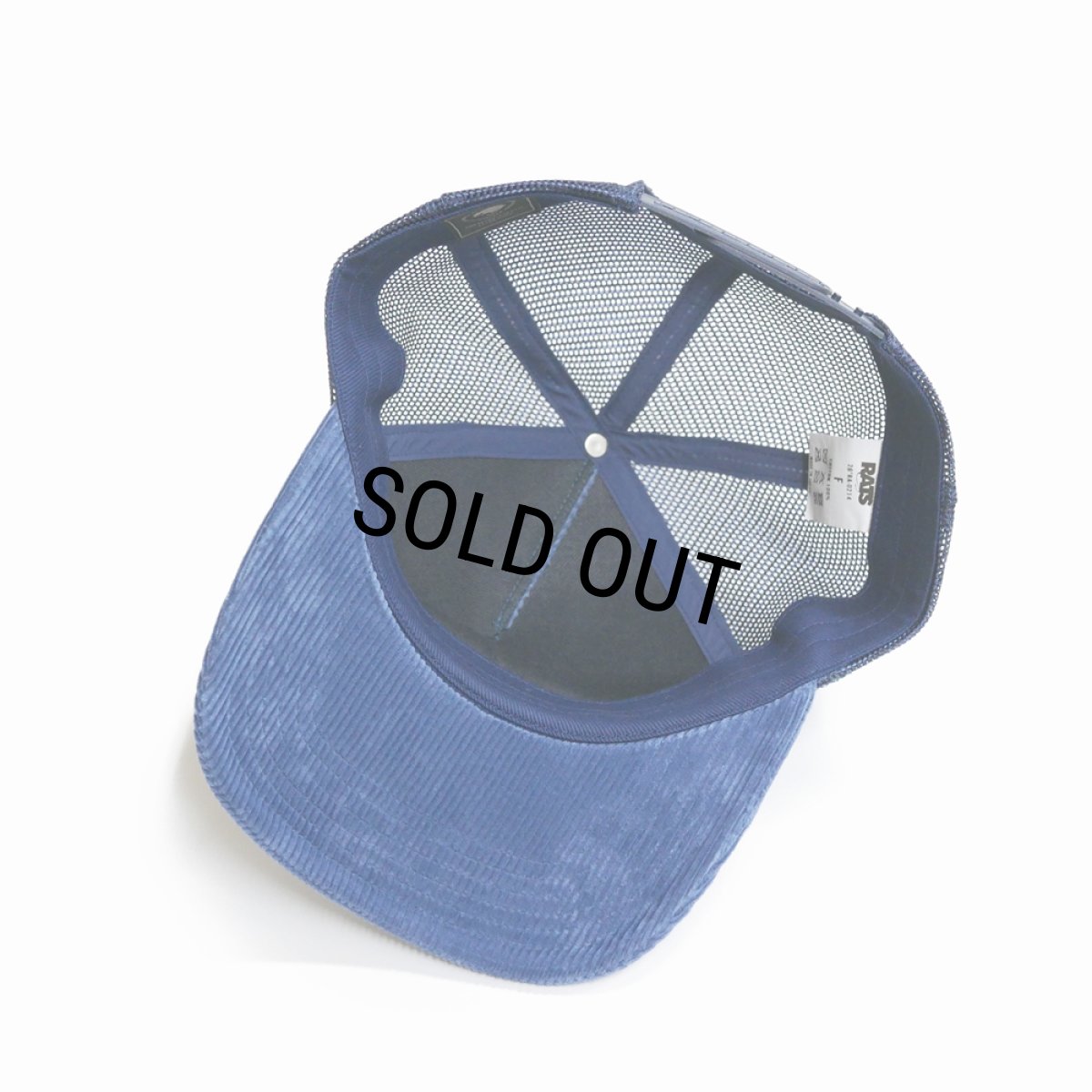 画像4: RATS/CORDUROY MESH CAP（NAVY）［コーデュロイメッシュキャップ-26春夏］ (4)