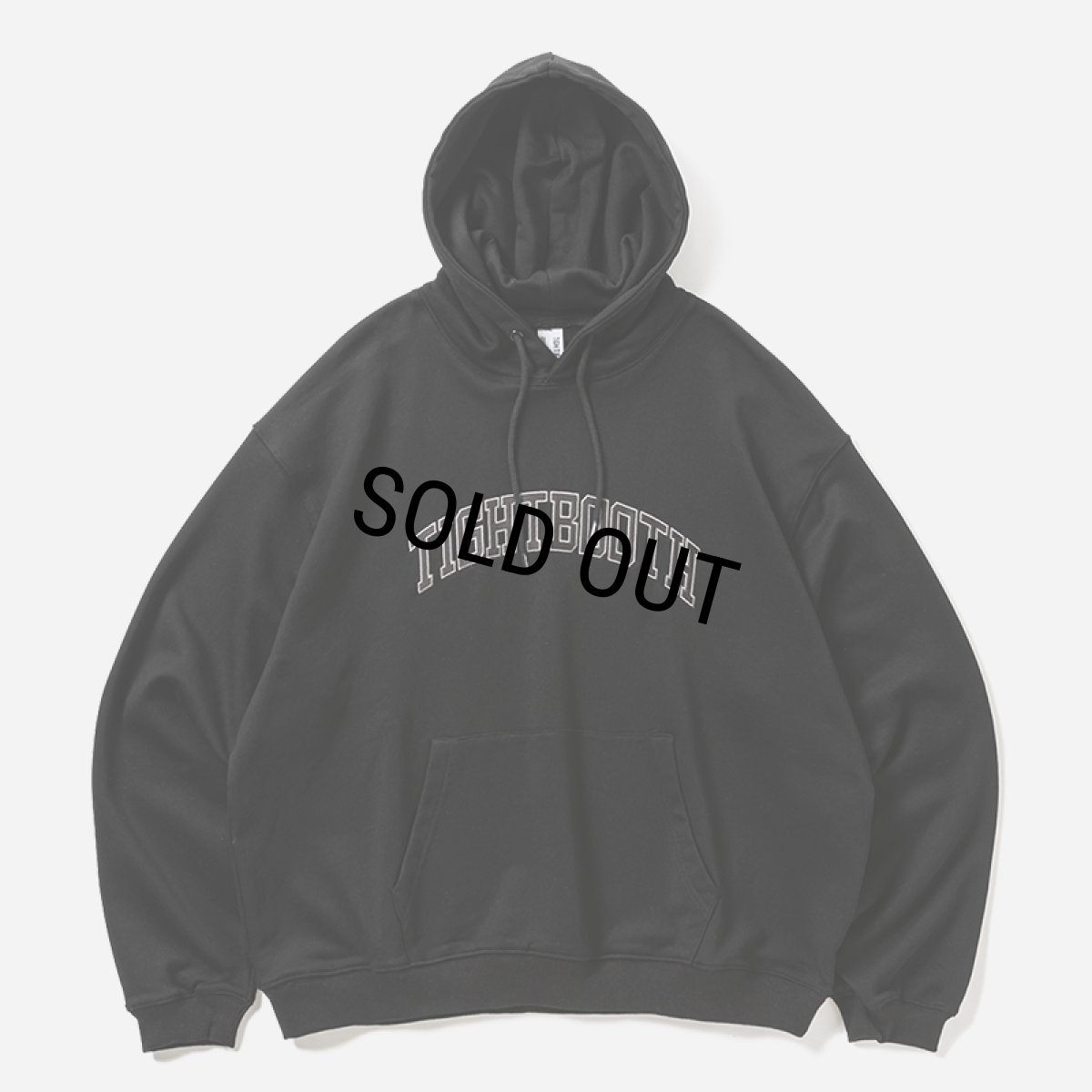 画像1: 【30%OFF】TIGHTBOOTH/COLLEGE HOODIE（Black）［カレッジフーディー-26春夏］ (1)
