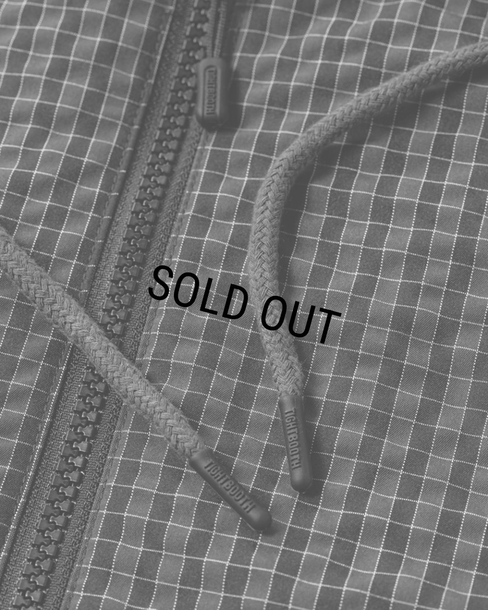 画像4: 【30%OFF】TIGHTBOOTH/RIPPLE PLAID ANORAK（Black）［リップルプラッドアノラック-26春夏］ (4)