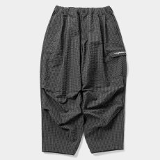 画像1: TIGHTBOOTH/RIPPLE PLAID BALLOON PANTS（Black）［リップルプラッドバルーンパンツ-26春夏］ (1)