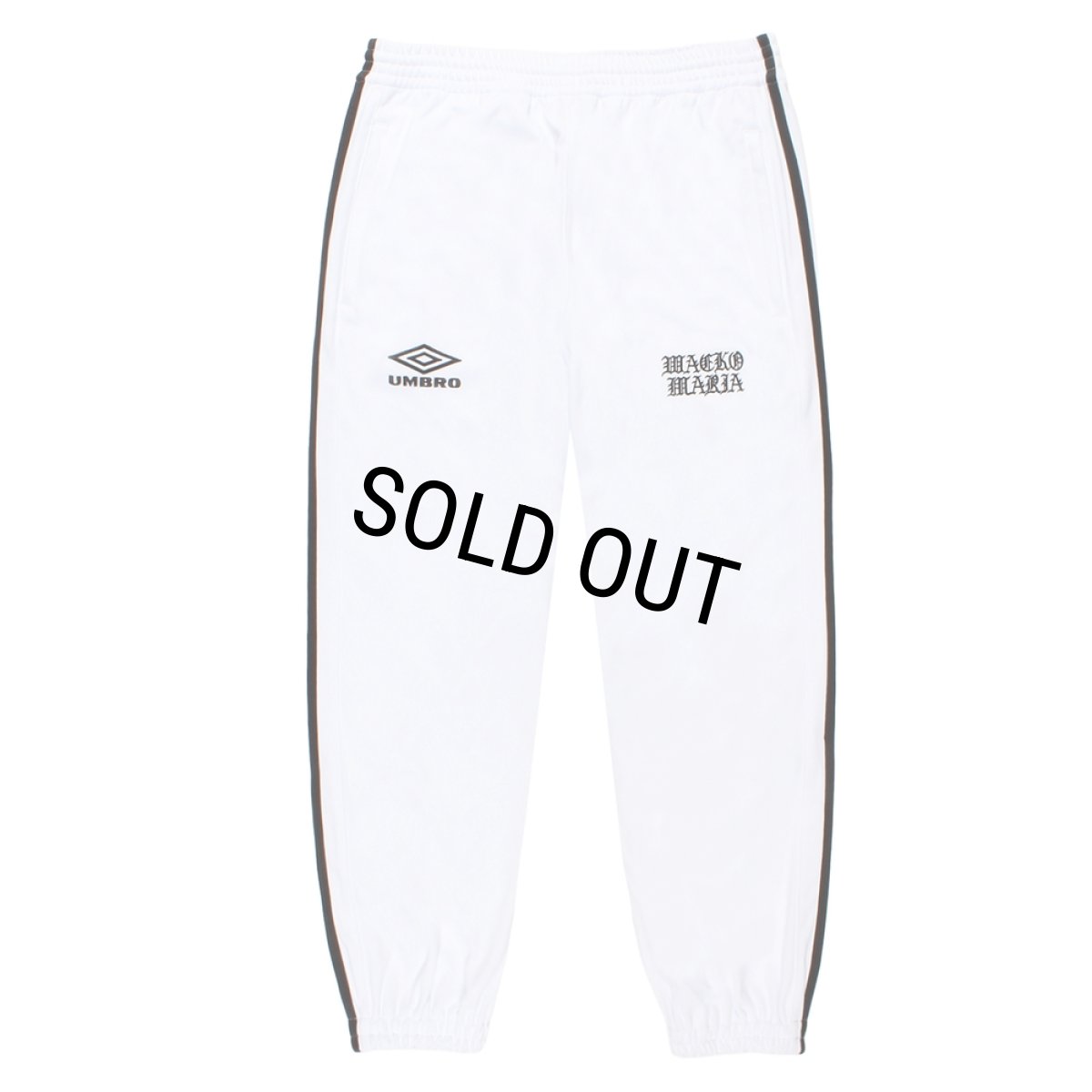 画像1: WACKO MARIA/UMBRO / JERSEY TRACK PANTS（WHITE）［ジャージトラックパンツ-26春夏］ (1)