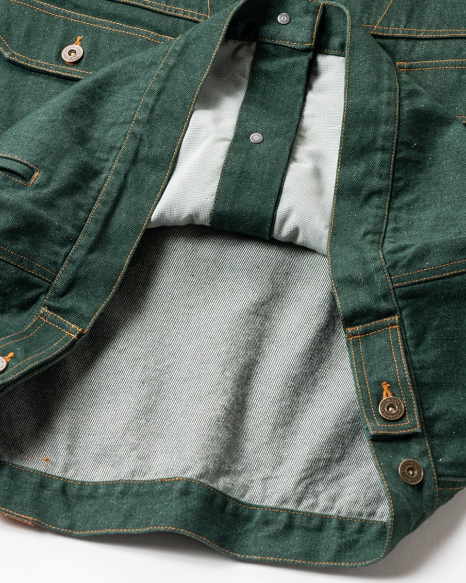 画像8: TIGHTBOOTH/DENIM JACKET（Dark Green）［デニムJKT-26春夏］ (8)