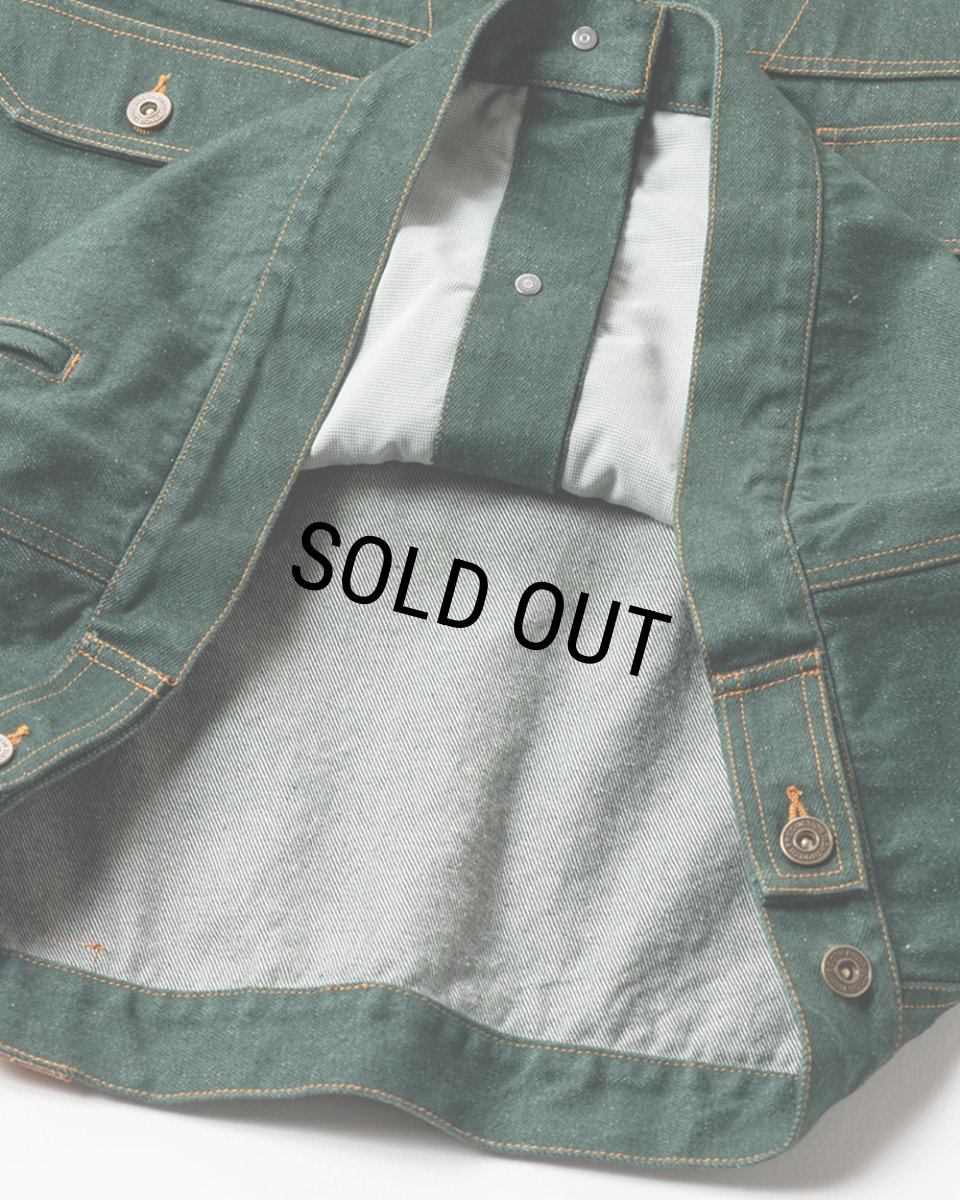 画像8: TIGHTBOOTH/DENIM JACKET（Dark Green）［デニムJKT-26春夏］ (8)