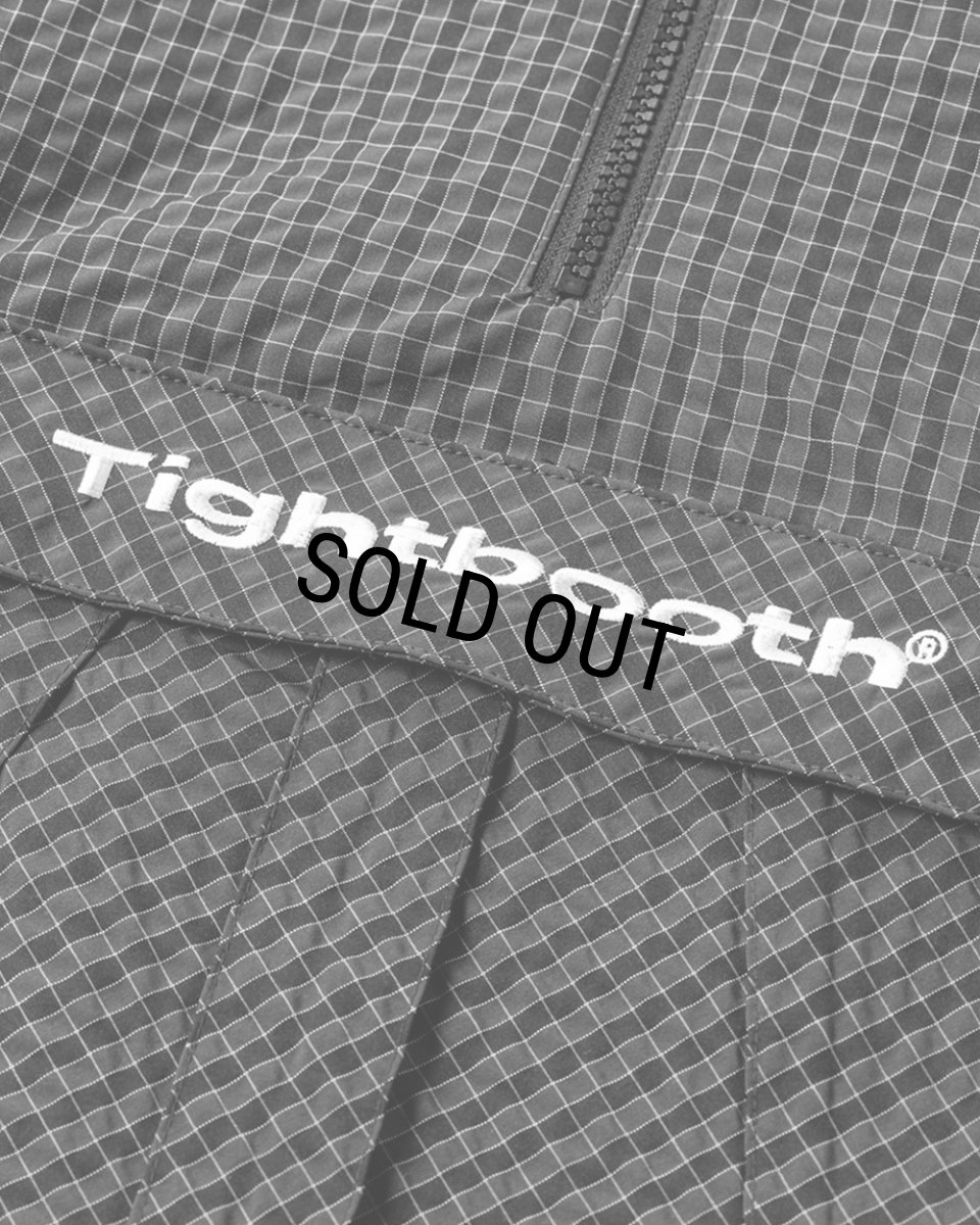 画像7: 【30%OFF】TIGHTBOOTH/RIPPLE PLAID ANORAK（Black）［リップルプラッドアノラック-26春夏］ (7)