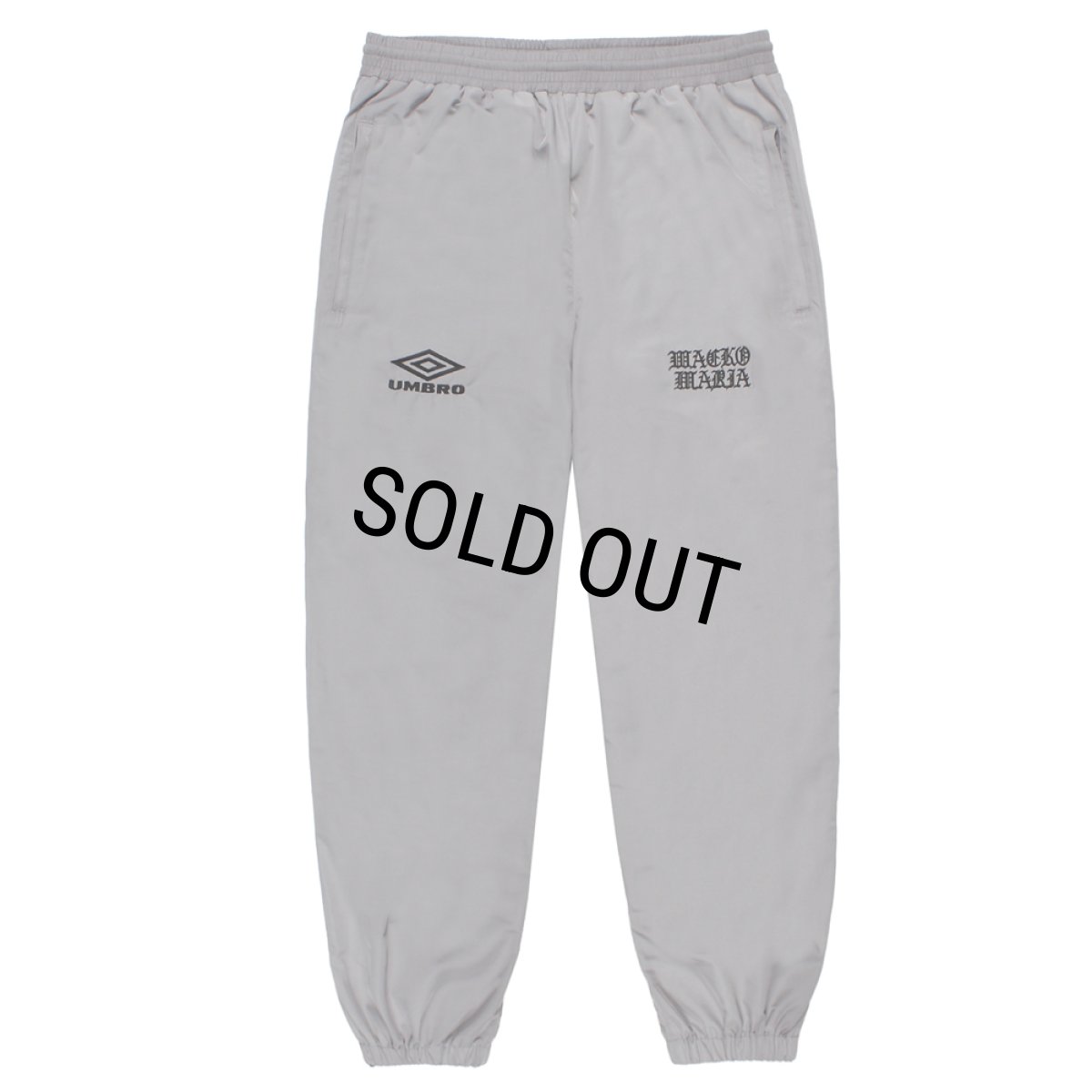 画像1: WACKO MARIA/UMBRO / NYLON TRACK PANTS（GRAY）［ナイロントラックパンツ-26春夏］ (1)