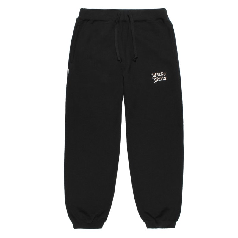 画像1: WACKO MARIA/HEAVY WEIGHT SWEAT PANTS（BLACK）［スウェットパンツ-26春夏］