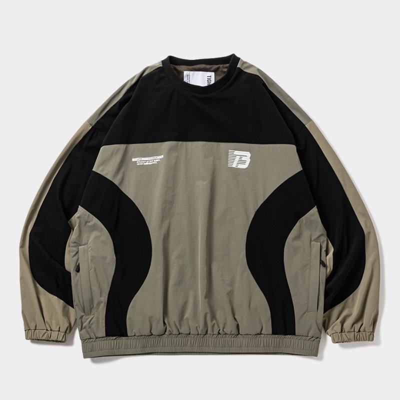 画像1: TIGHTBOOTH/PANEL WIND JACKET（Olive）［パネルウィンドJKT-26春夏］