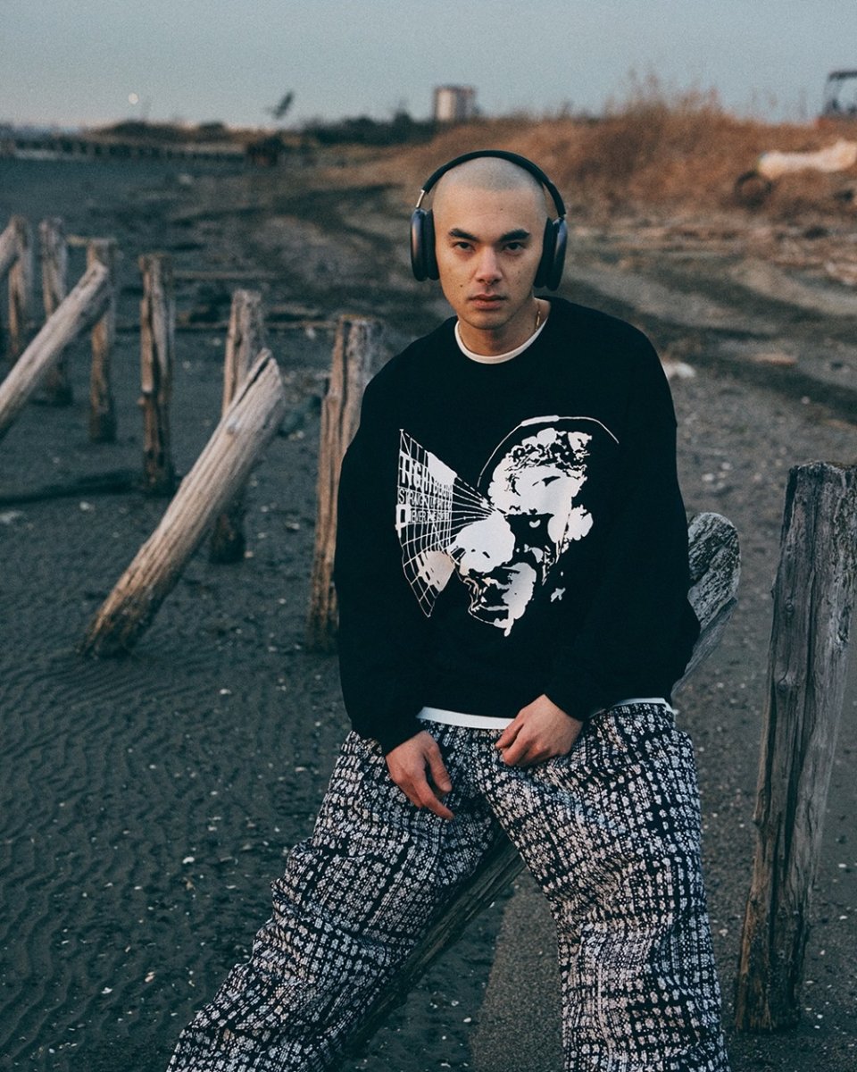 画像9: TIGHTBOOTH/BLEEDING LOGO BALLOON PANTS（Black）［ブリーディングロゴバルーンパンツ-26春夏］ (9)