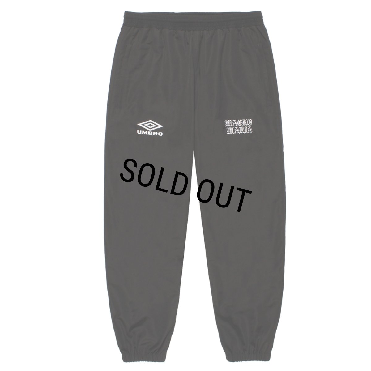 画像1: WACKO MARIA/UMBRO / NYLON TRACK PANTS（BLACK）［ナイロントラックパンツ-26春夏］ (1)
