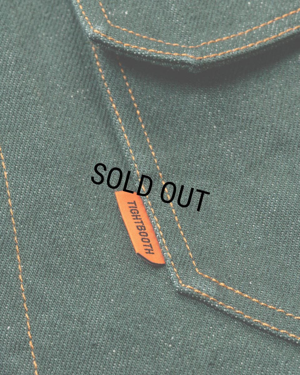 画像6: TIGHTBOOTH/DENIM JACKET（Dark Green）［デニムJKT-26春夏］ (6)