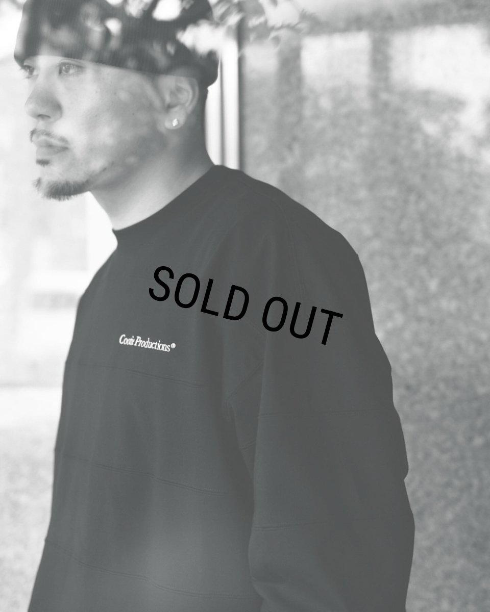 画像6: COOTIE PRODUCTIONS/Plaited Jersey Paneling Border L/S Tee（Black）［パネリングボーダー長袖T-26春夏］ (6)