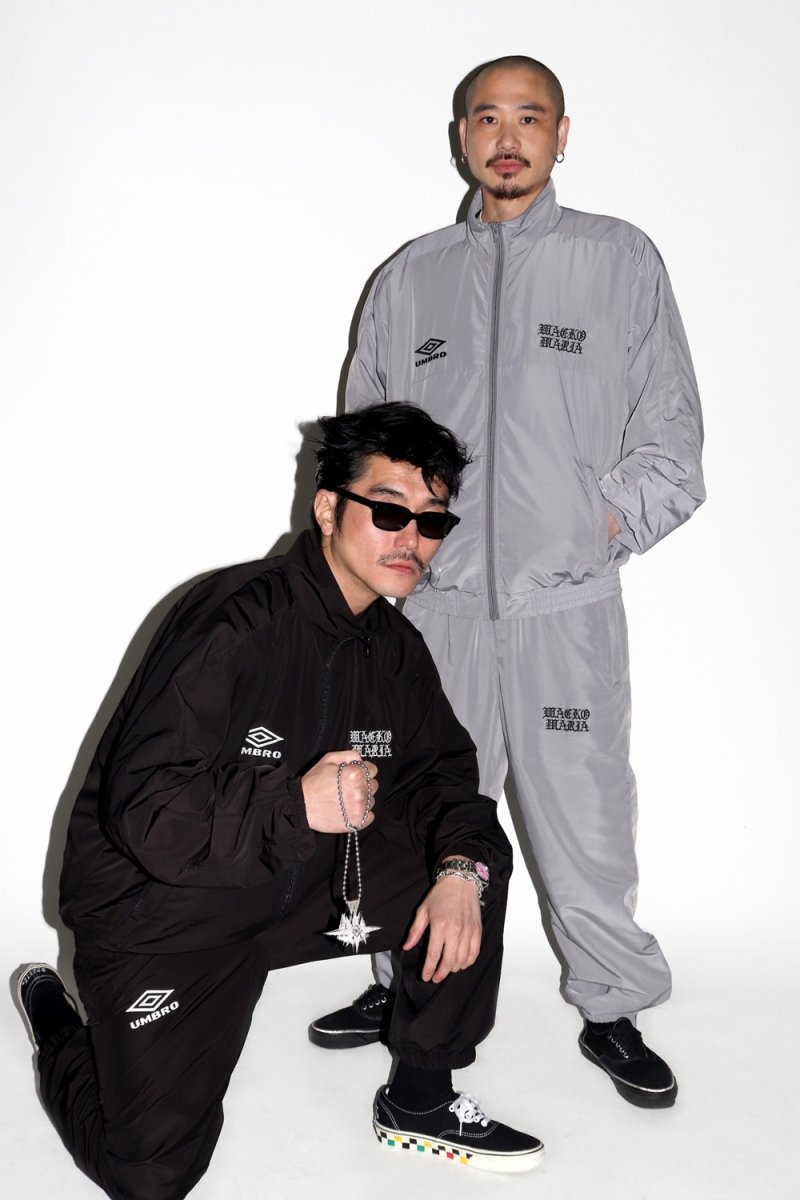 画像3: WACKO MARIA/UMBRO / NYLON TRACK JACKET（GRAY）［ナイロントラックJKT-26春夏］ (3)