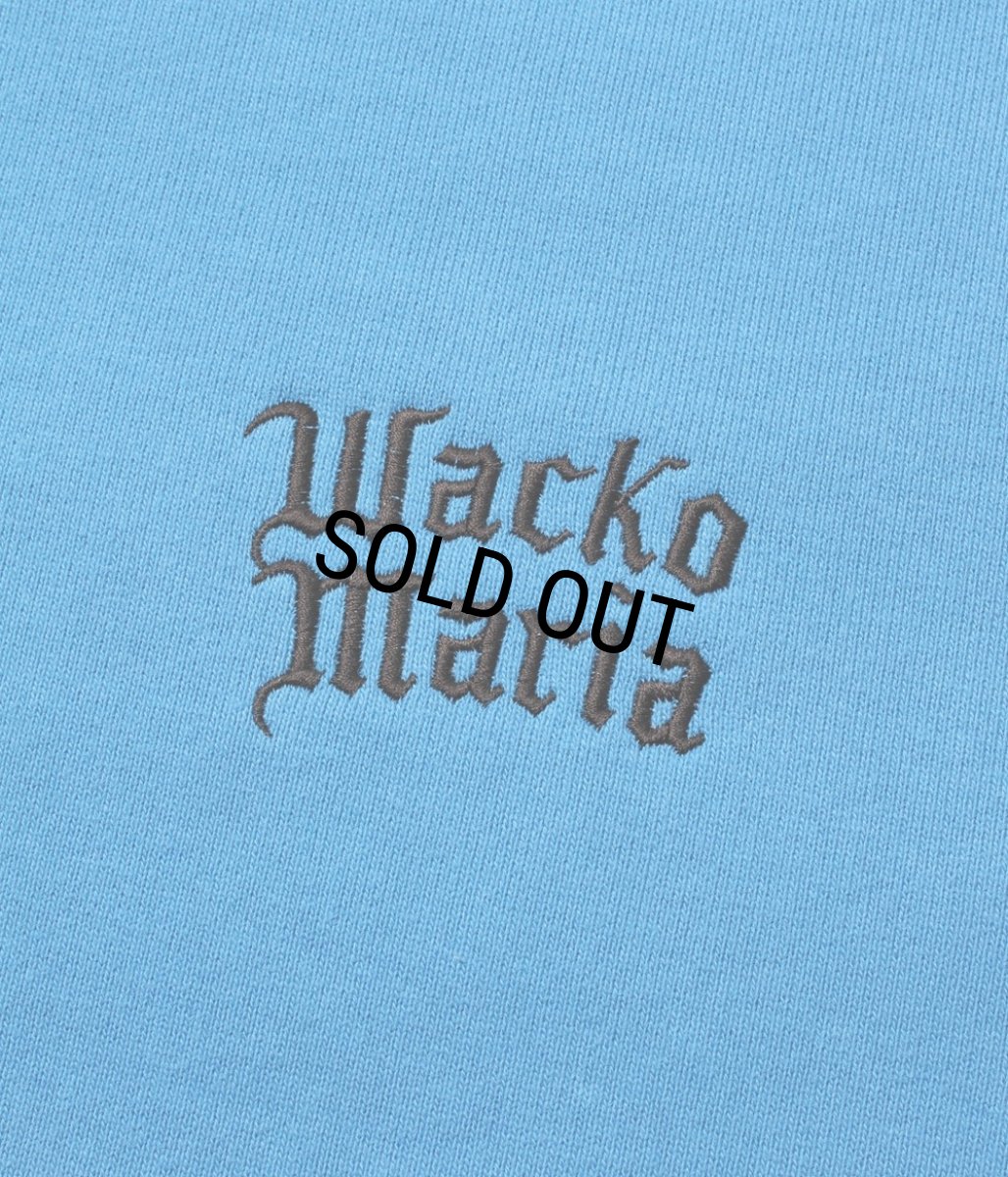 画像4: WACKO MARIA/HEAVY WEIGHT ZIP HOODED SWEAT SHIRT（BLUE）［ジップアップパーカー-26春夏］ (4)